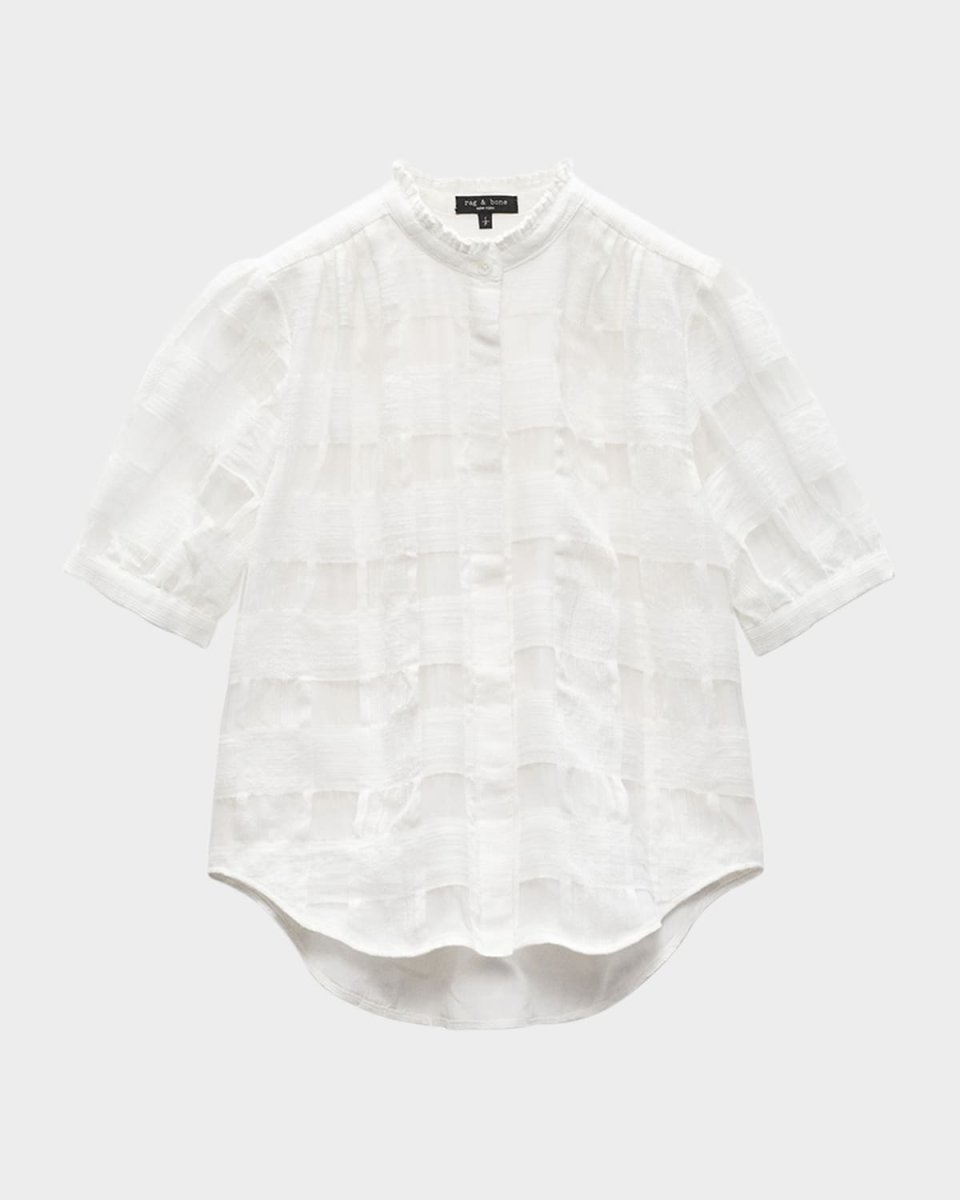 Jordan Plaid Short-Sleeve Top